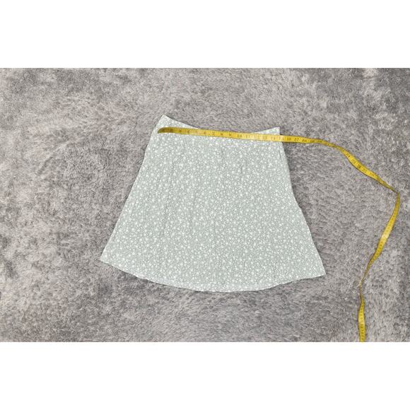 NEW Loft Women's Green Floral Rayon A-Line Skirt Size 6 Zip - Picture 7 of 7